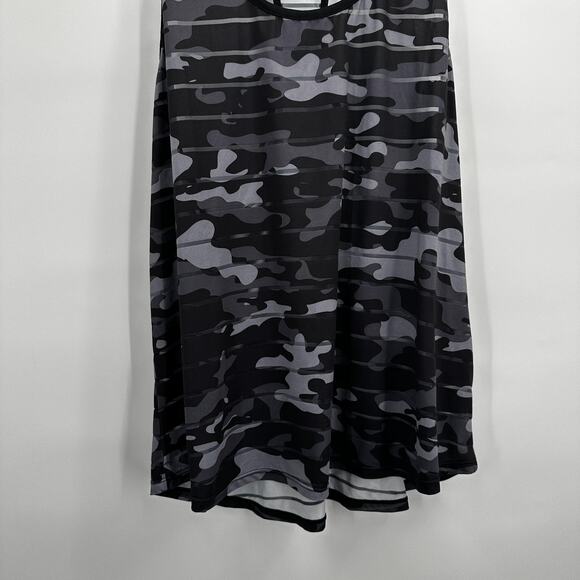 Zyia Active Tank Top Womens 3XL Black Gray Camo Racerback Lightweight Athletic - Picture 3 of 10